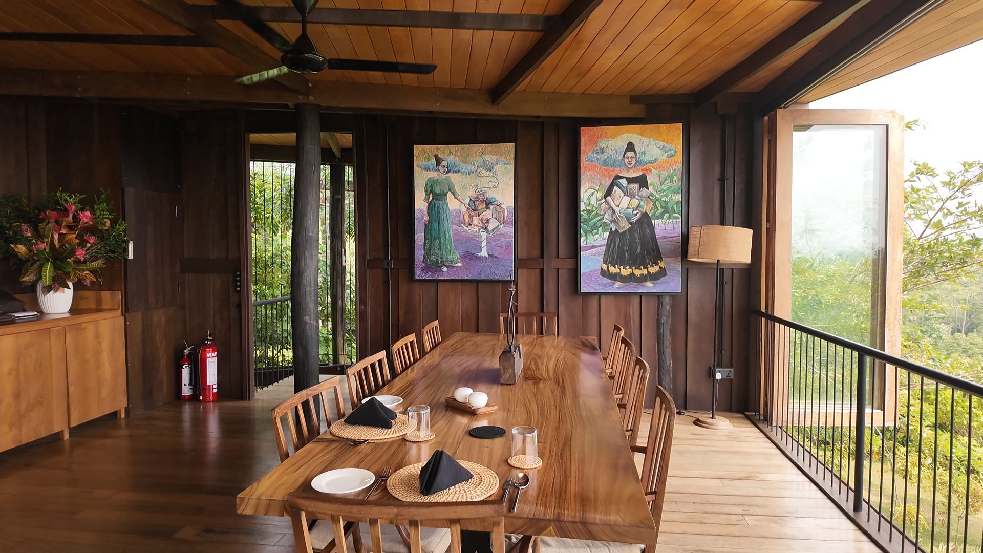Locally sourced art at Trebartha East